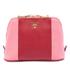 Prada Bicolor Saffiano Cosmetic Pouch
