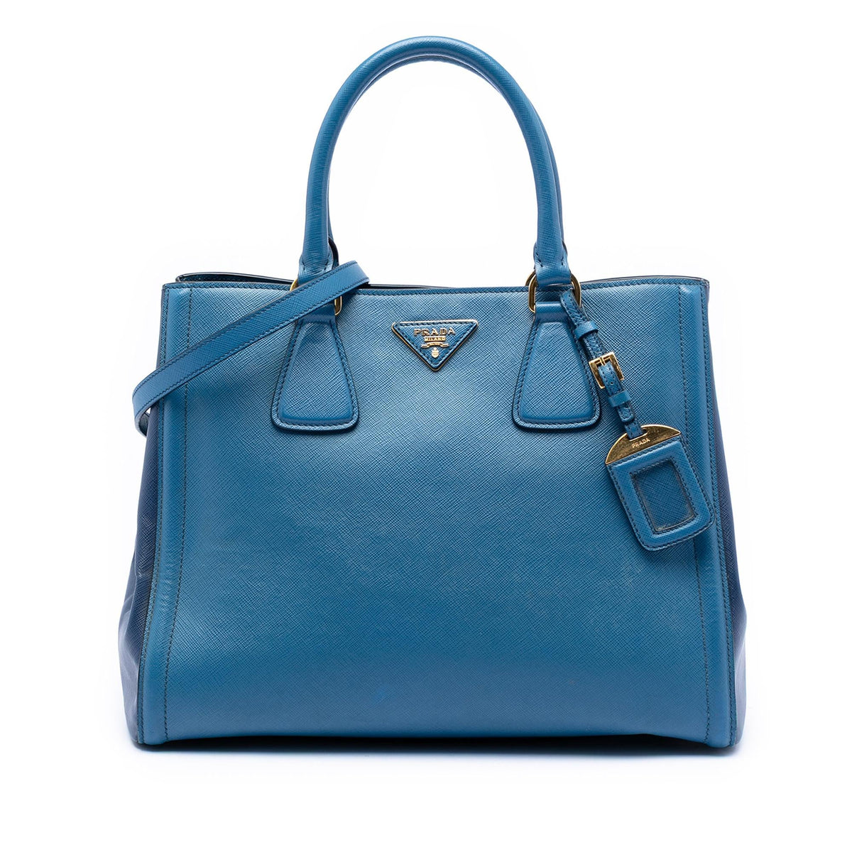 Prada Bicolor Saffiano Lux Galleria Satchel