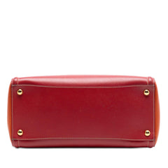 Prada Bicolor Saffiano Lux Satchel