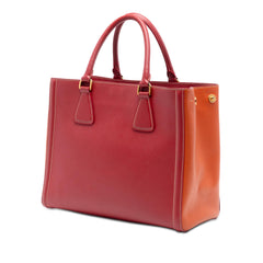 Prada Bicolor Saffiano Lux Satchel