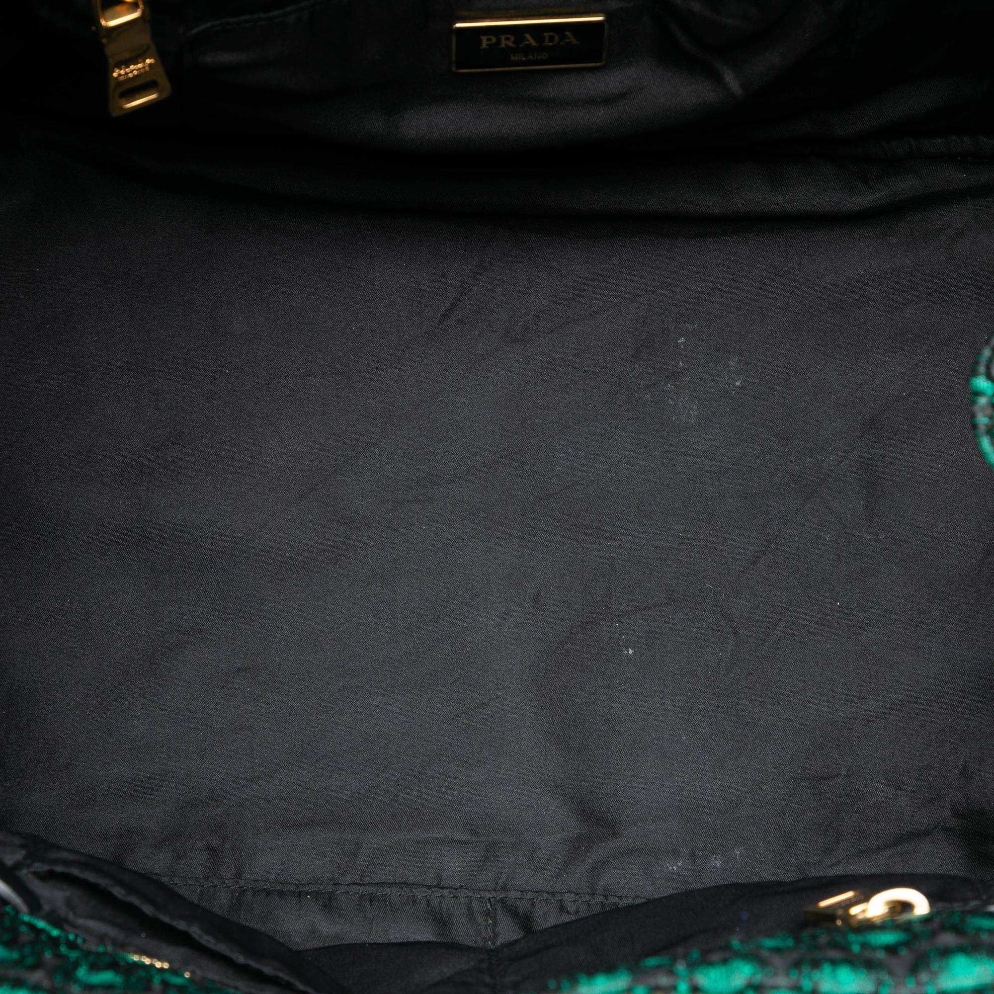 Prada Broccato Canapa Satchel