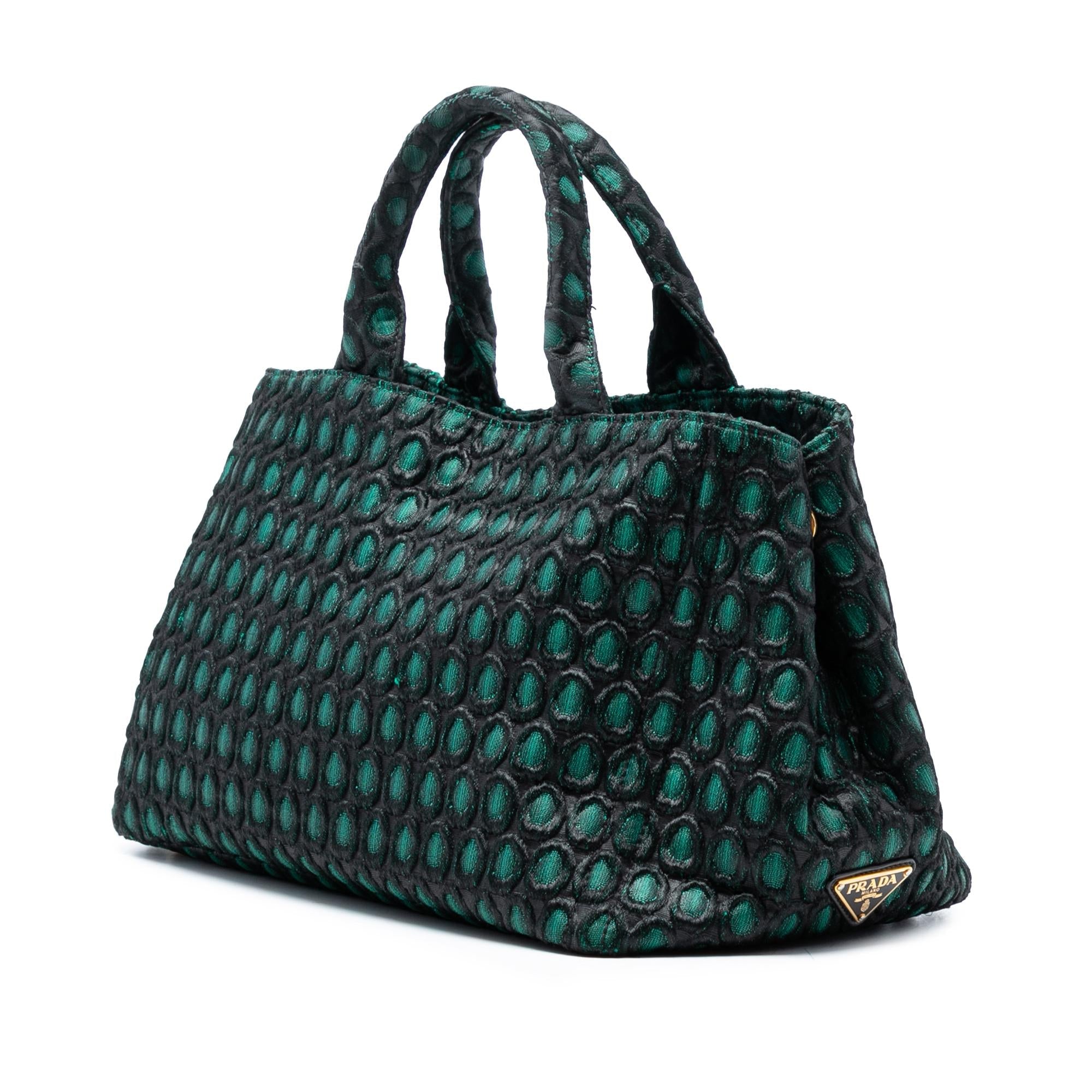 Prada Broccato Canapa Satchel