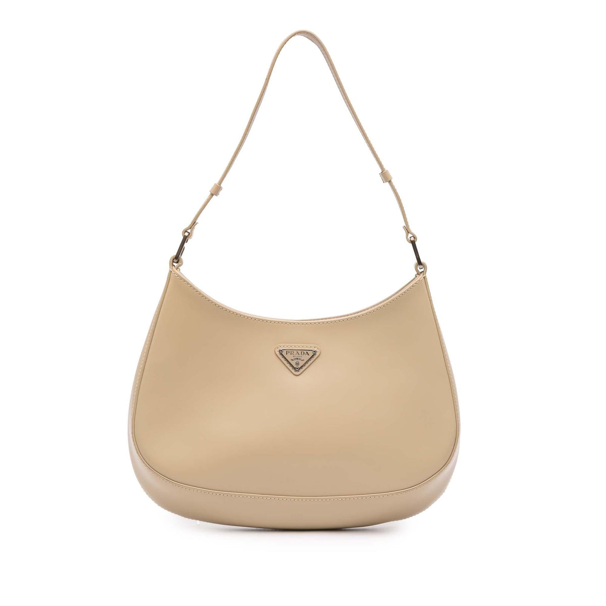 Prada Brushed Leather Cleo Shoulder Bag