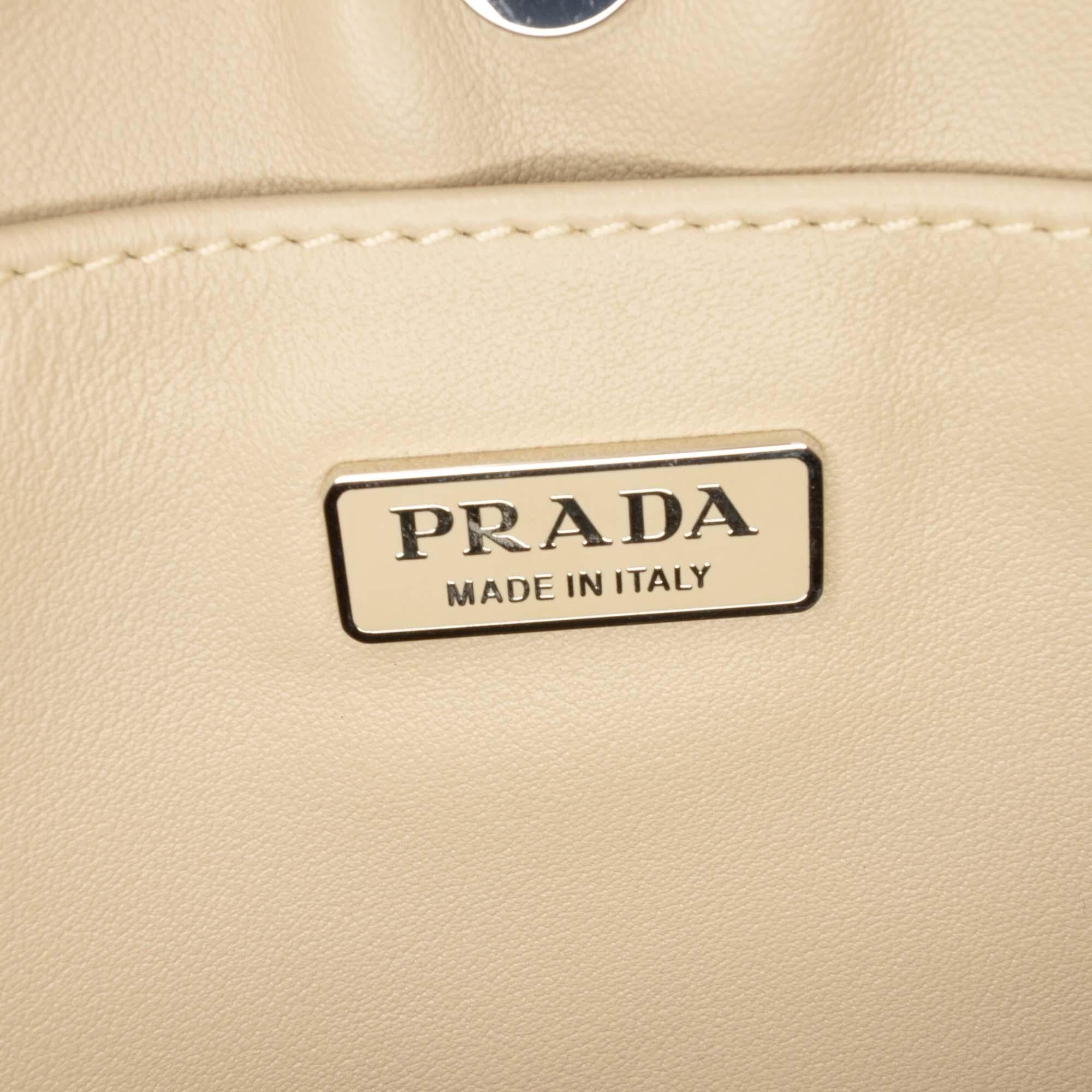 Prada Brushed Leather Cleo Shoulder Bag
