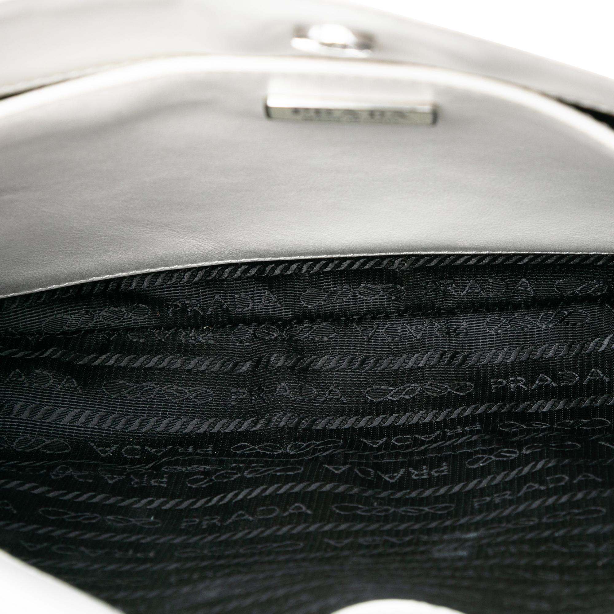 Prada Brushed Leather Cleo Shoulder Bag