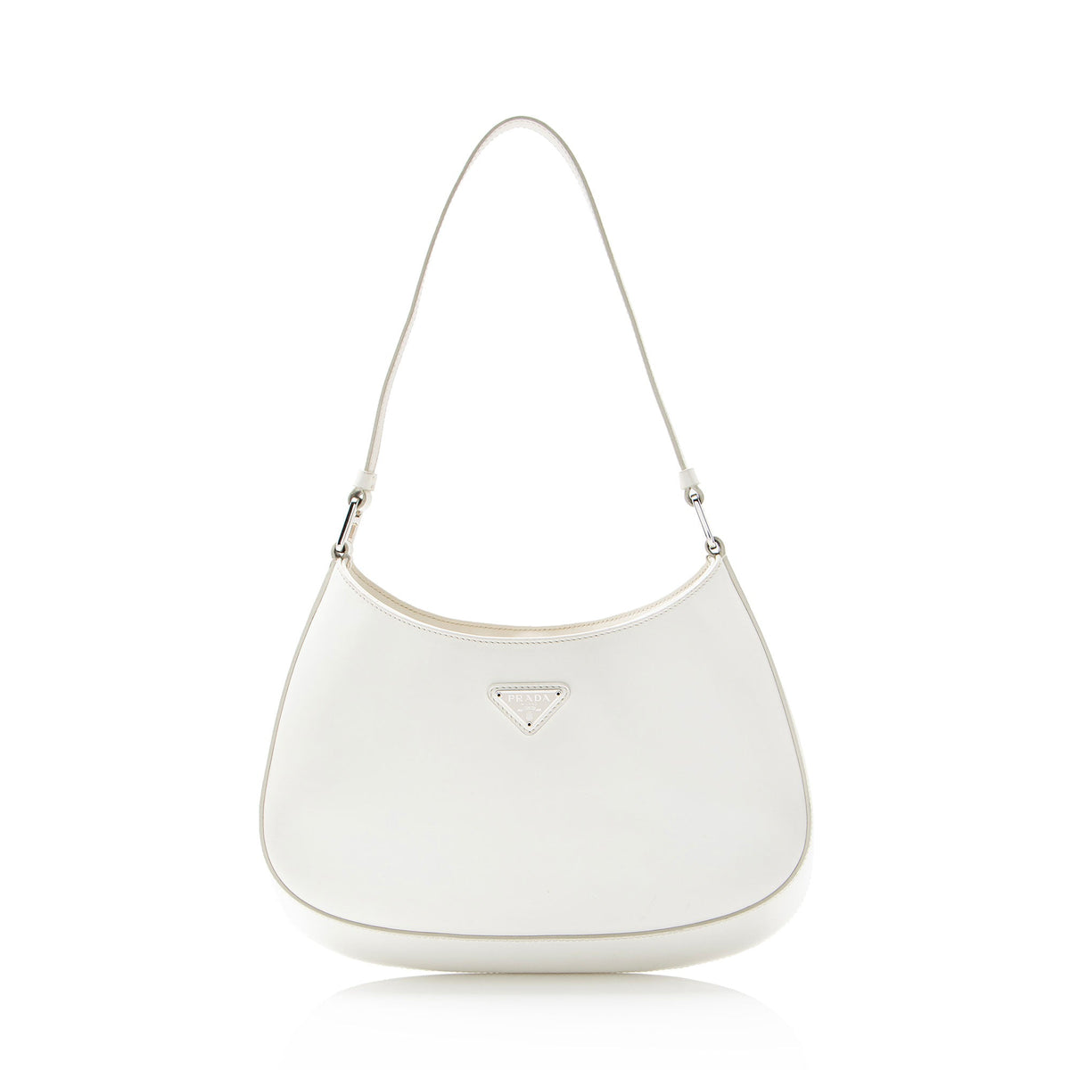 Prada Brushed Leather Cleo Shoulder Bag