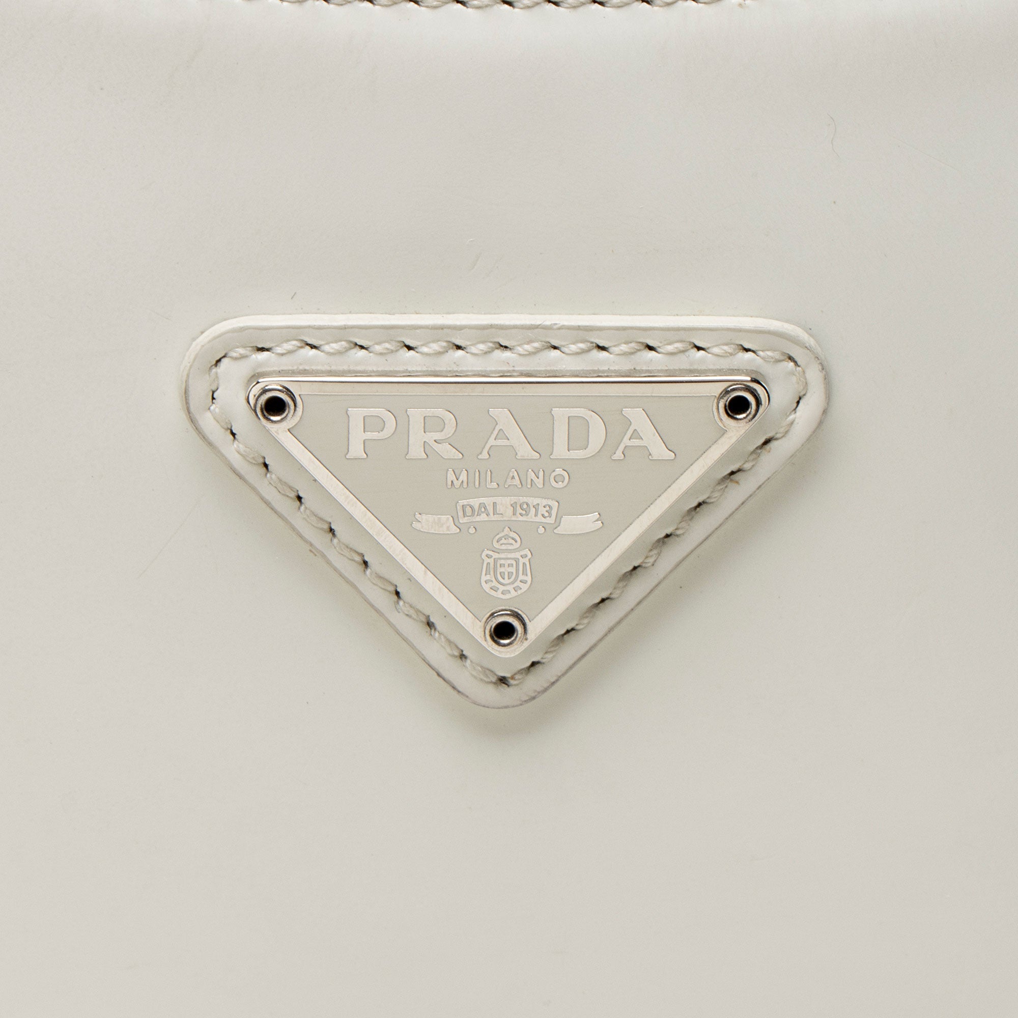 Prada Brushed Leather Cleo Shoulder Bag