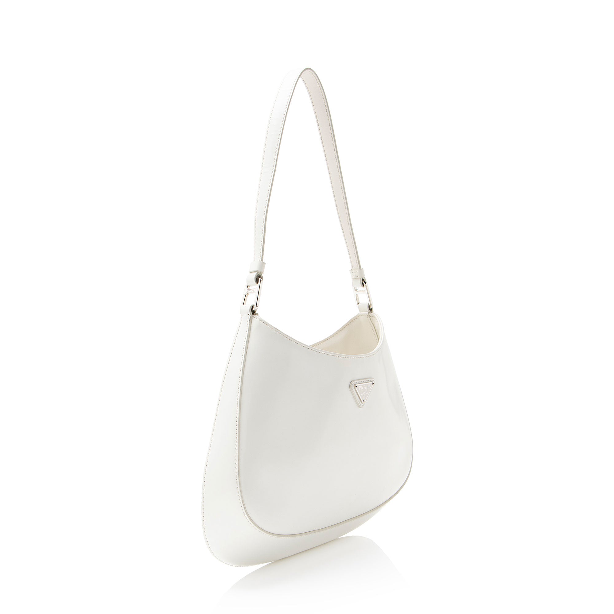 Prada Brushed Leather Cleo Shoulder Bag