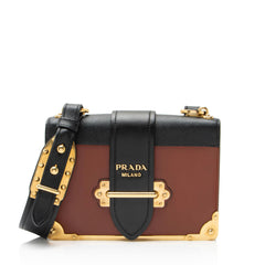 Prada Calfskin Cahier Shoulder Bag