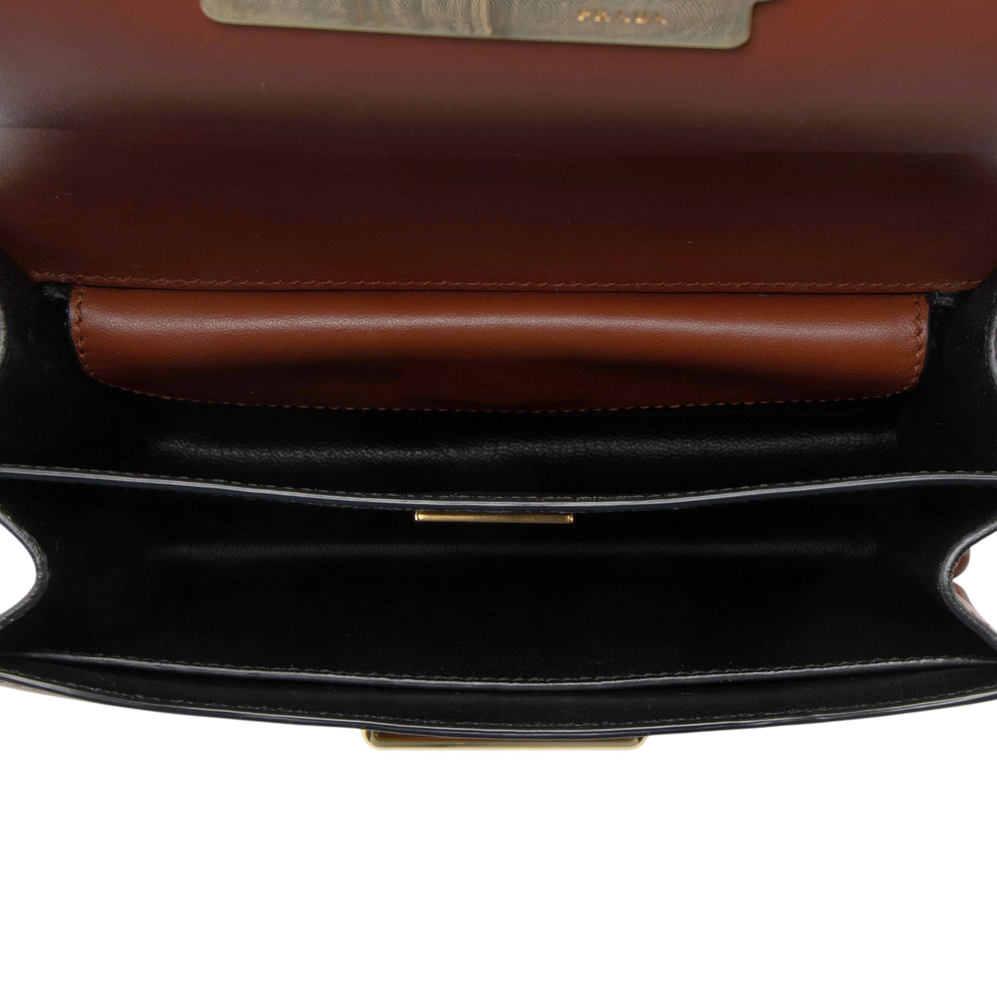 Prada Calfskin Cahier Shoulder Bag