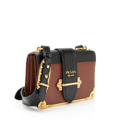 Prada Calfskin Cahier Shoulder Bag