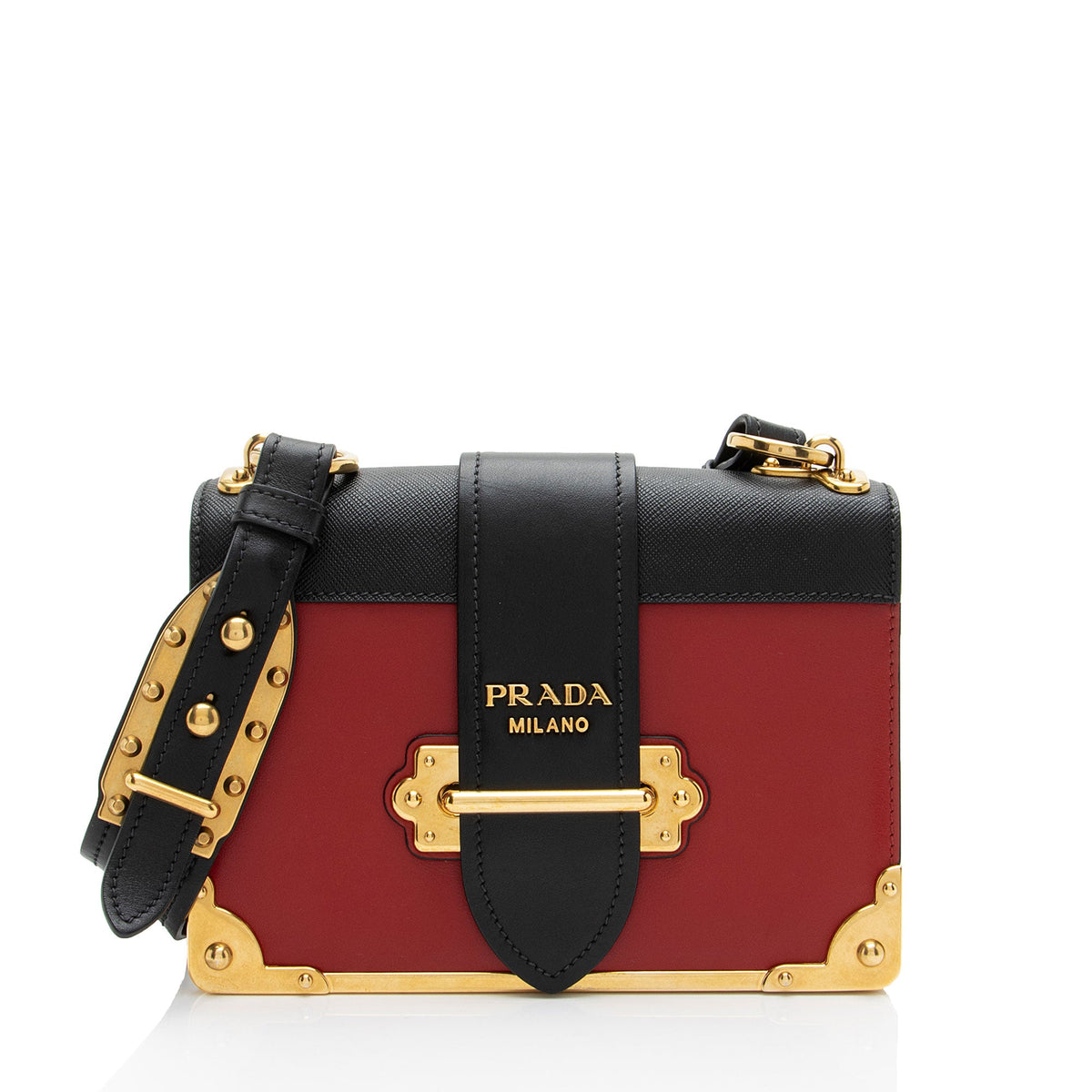 Prada Calfskin Cahier Shoulder Bag