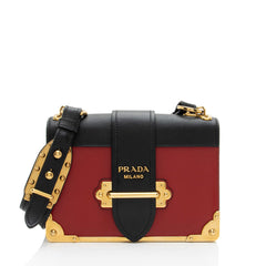 Prada Calfskin Cahier Shoulder Bag