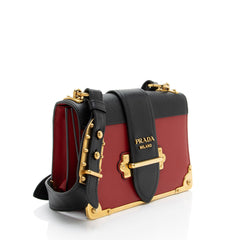 Prada Calfskin Cahier Shoulder Bag