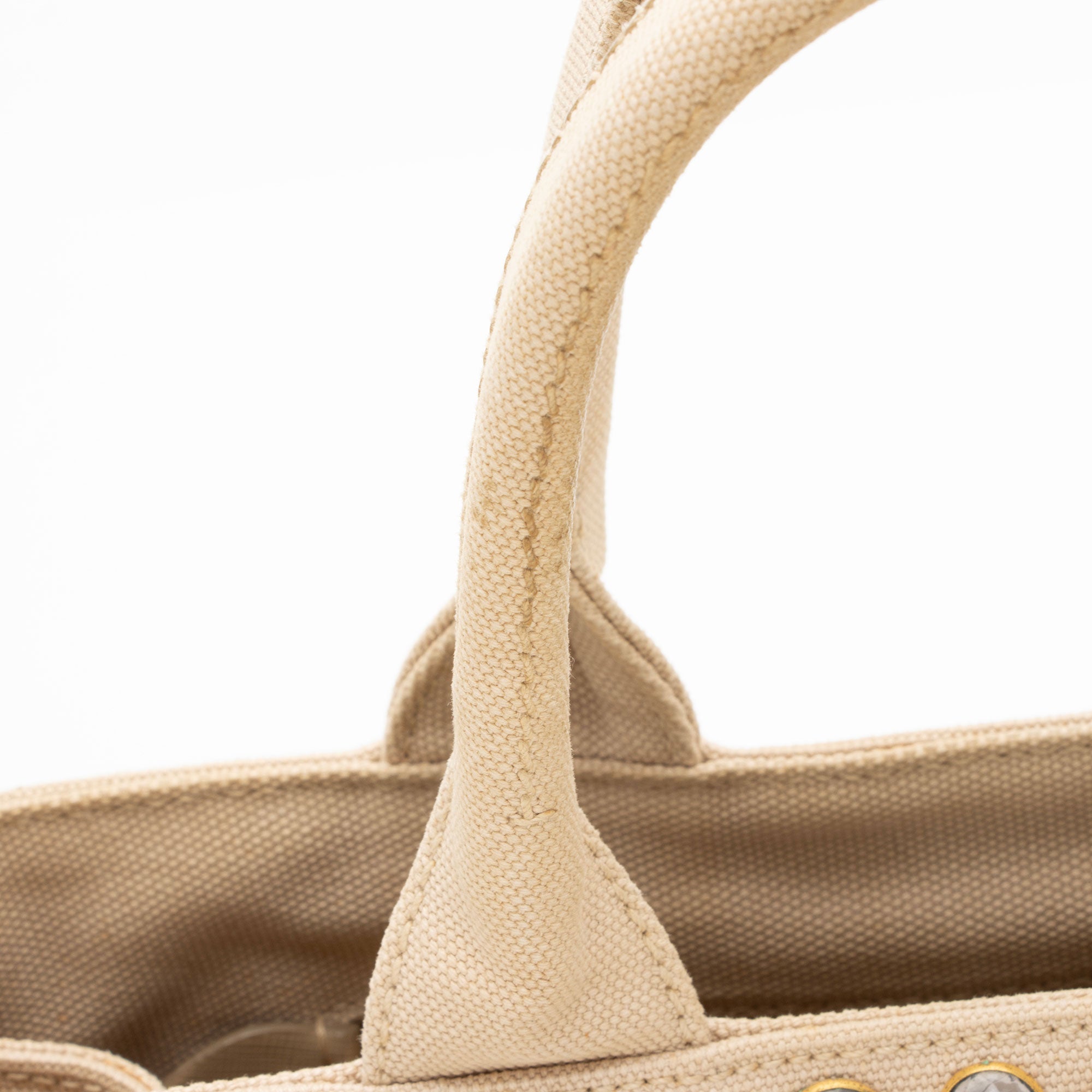 Prada Canapa Crystal Studded Tote