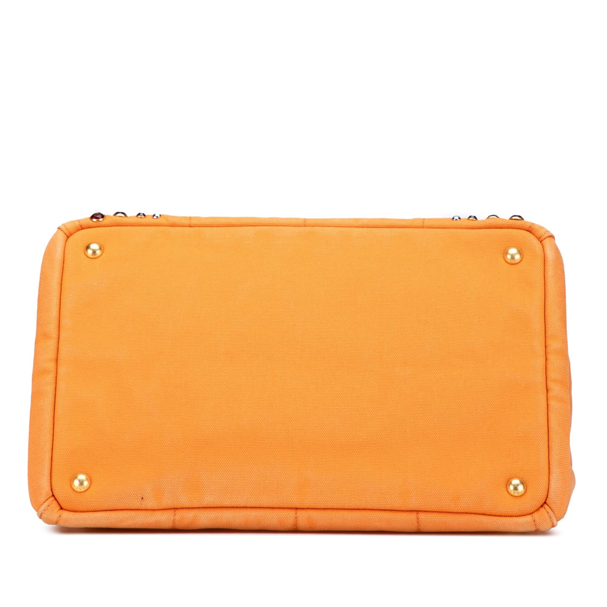 Prada Canvas Canapa Bijoux Satchel