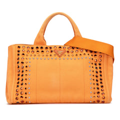 Prada Canvas Canapa Bijoux Satchel