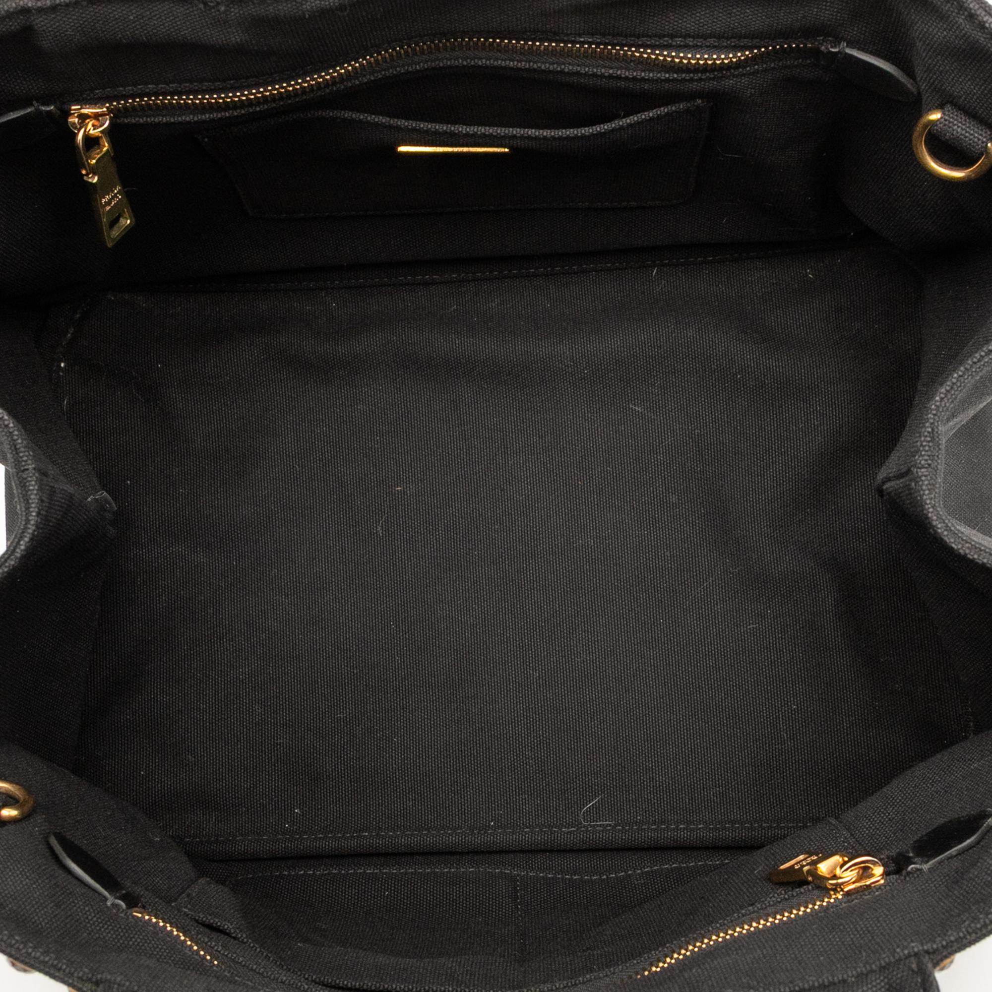 Prada Canvas Canapa Bijoux Satchel