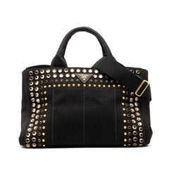 Prada Canvas Canapa Bijoux Satchel