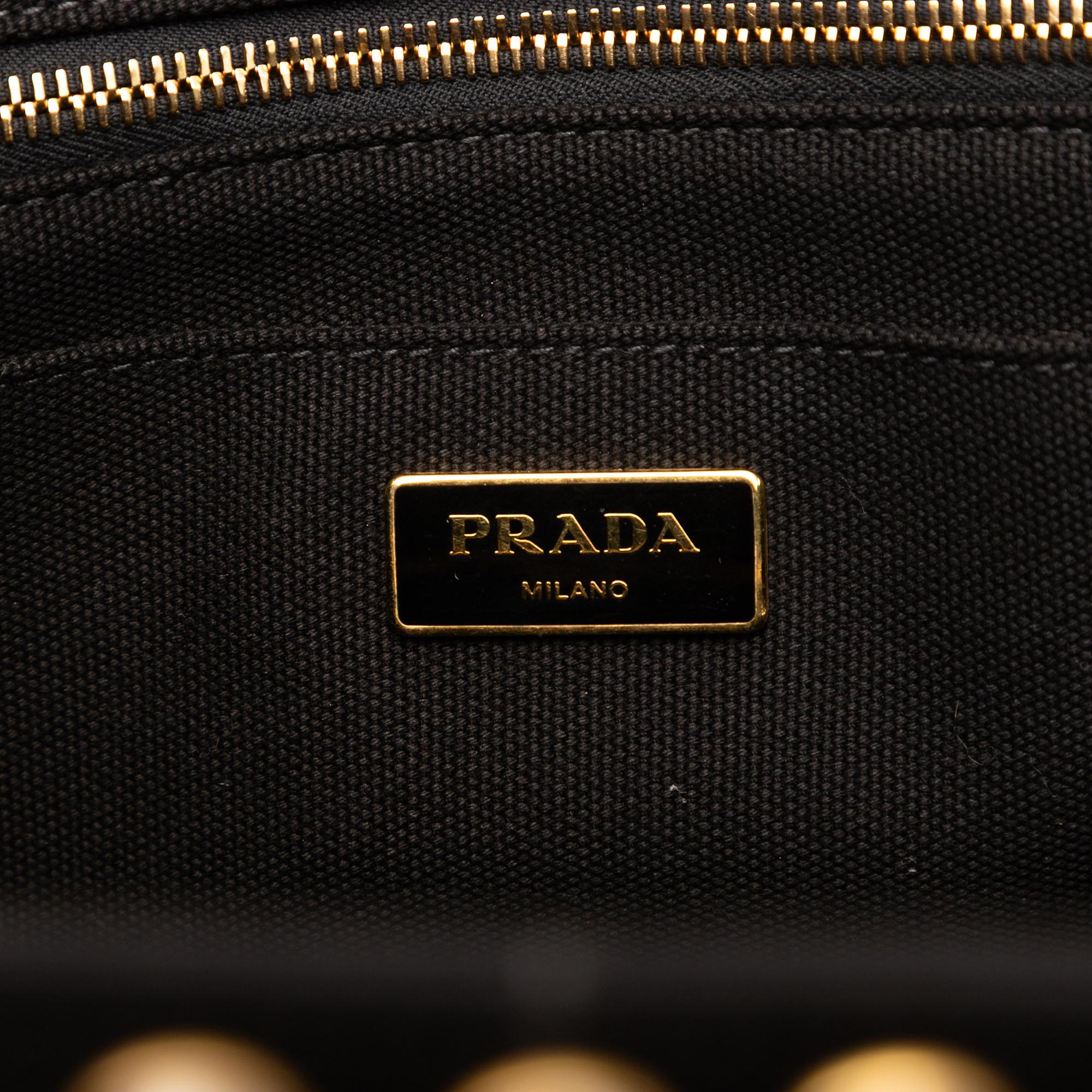 Prada Canvas Canapa Bijoux Satchel