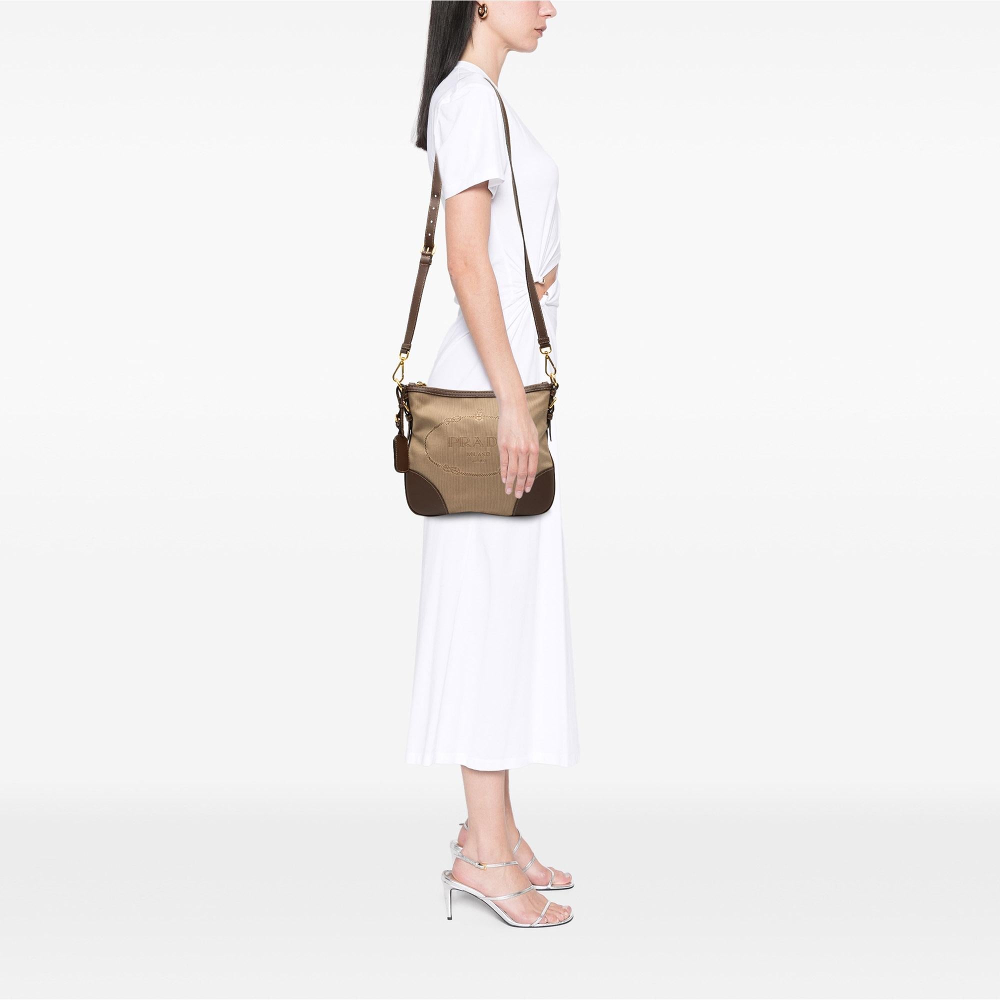 Prada Canvas Canapa Logo Crossbody