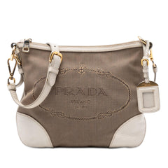 Prada Canvas Canapa Logo Crossbody