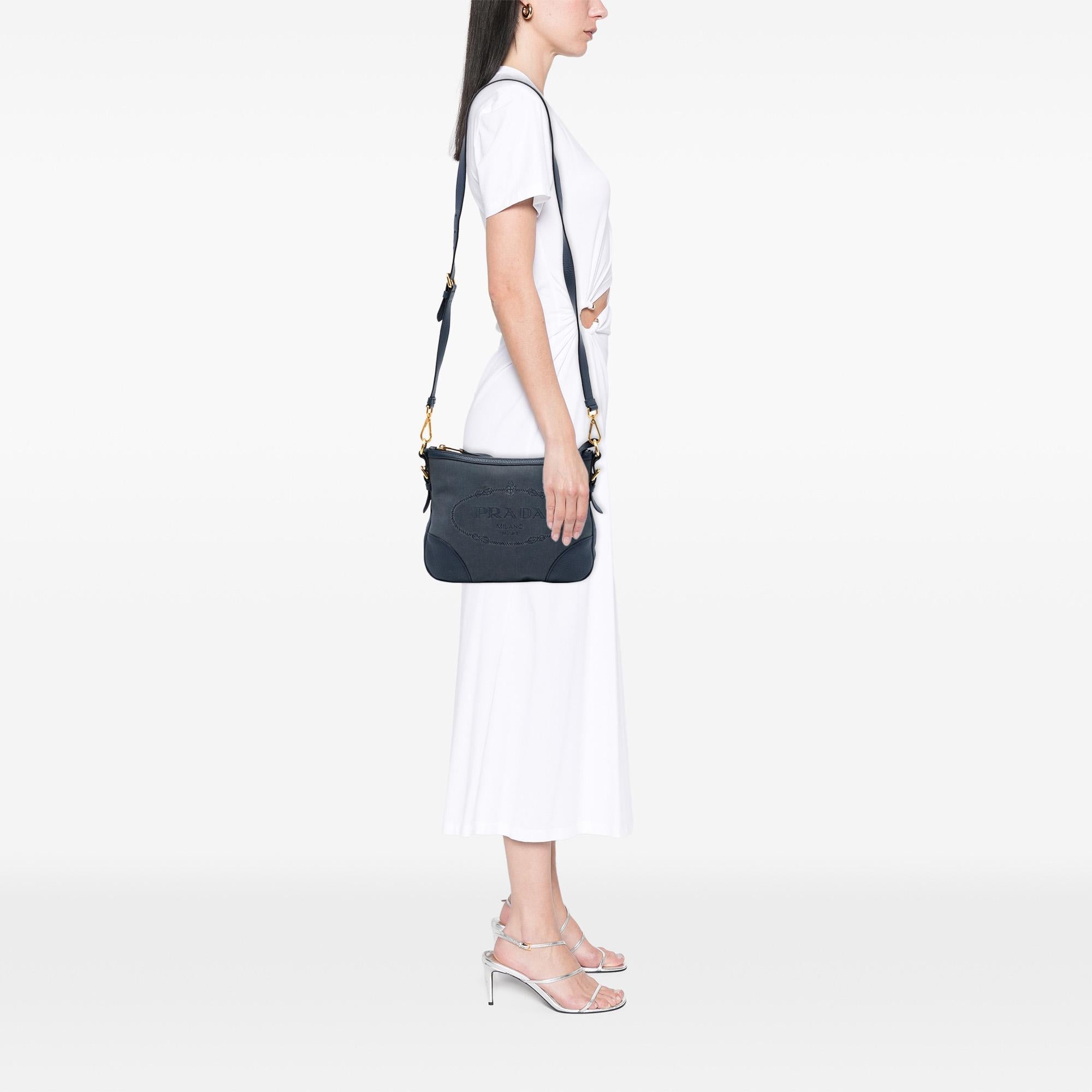 Prada Canvas Canapa Logo Crossbody
