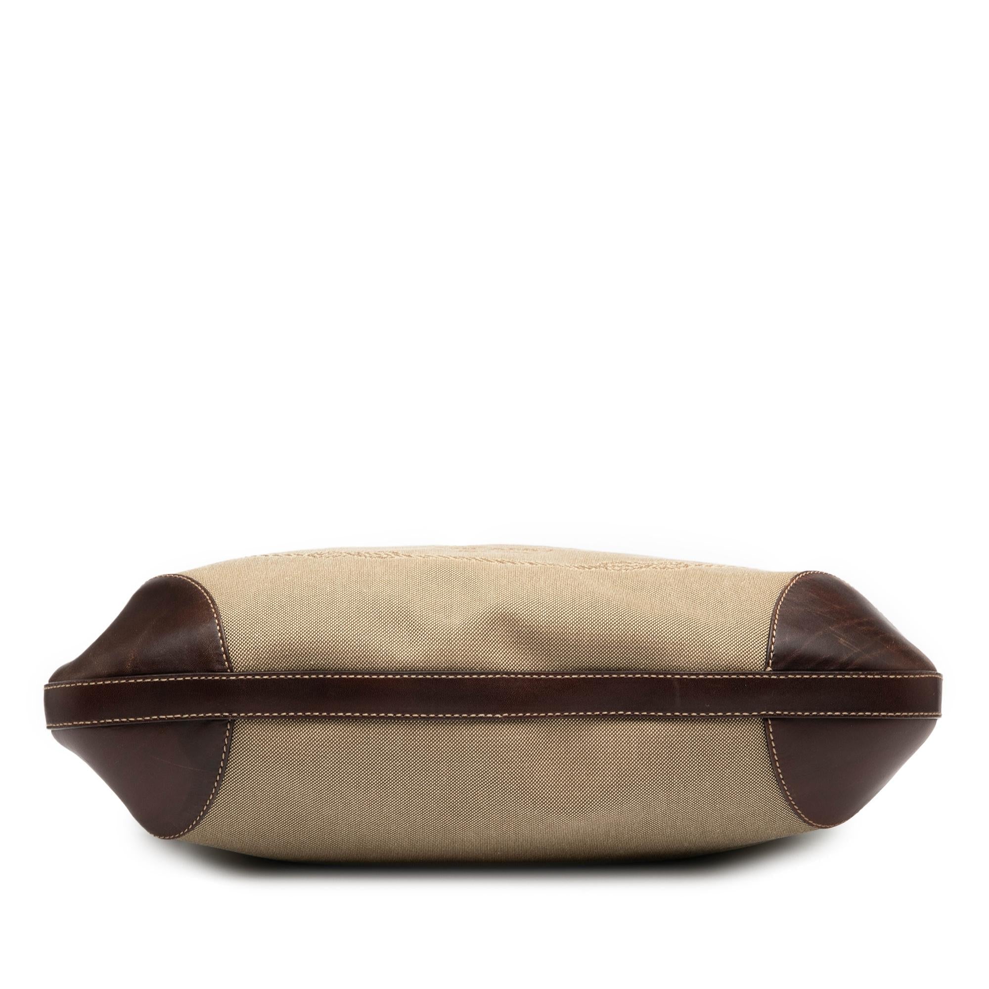 Prada Canvas Canapa Logo Hobo