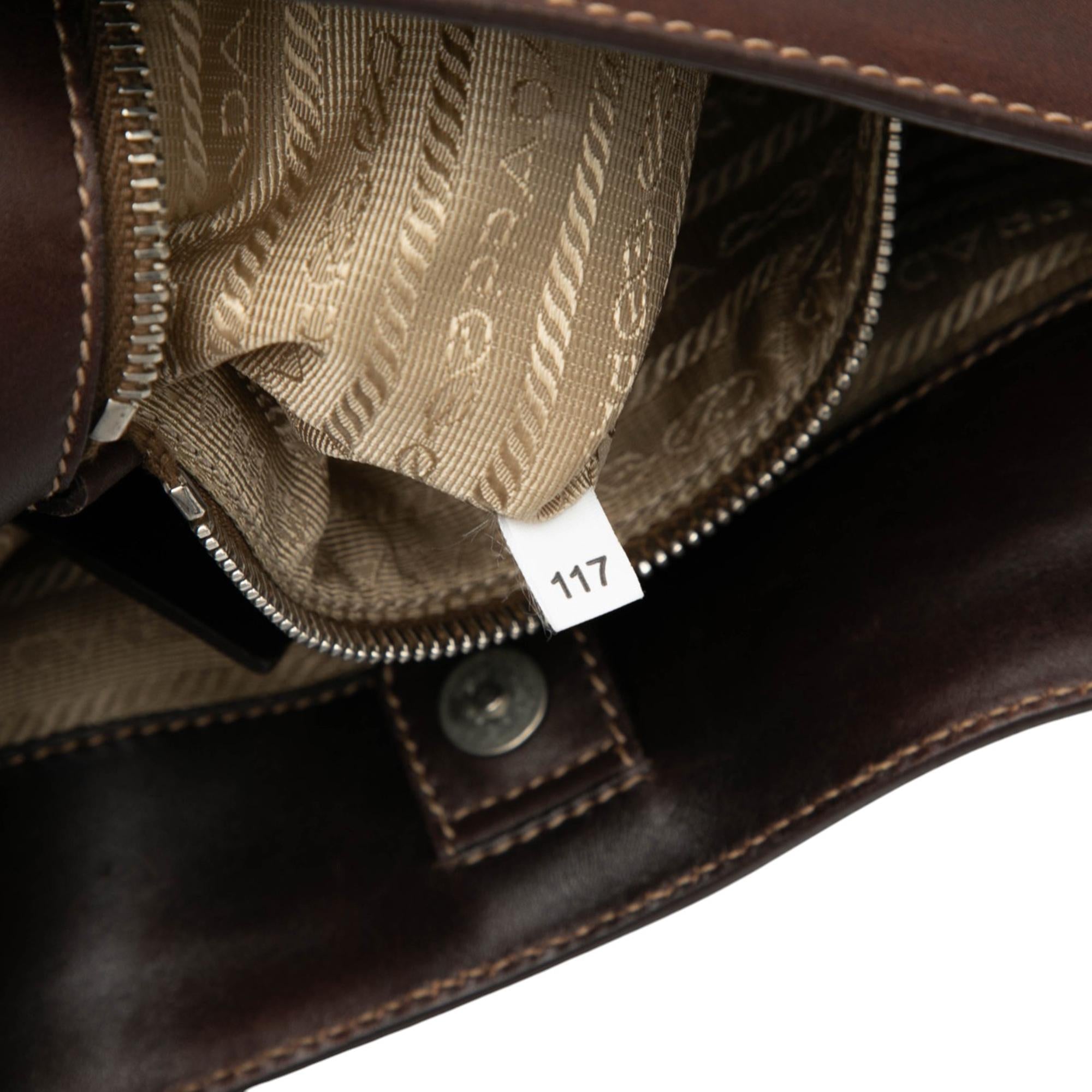 Prada Canvas Canapa Logo Hobo
