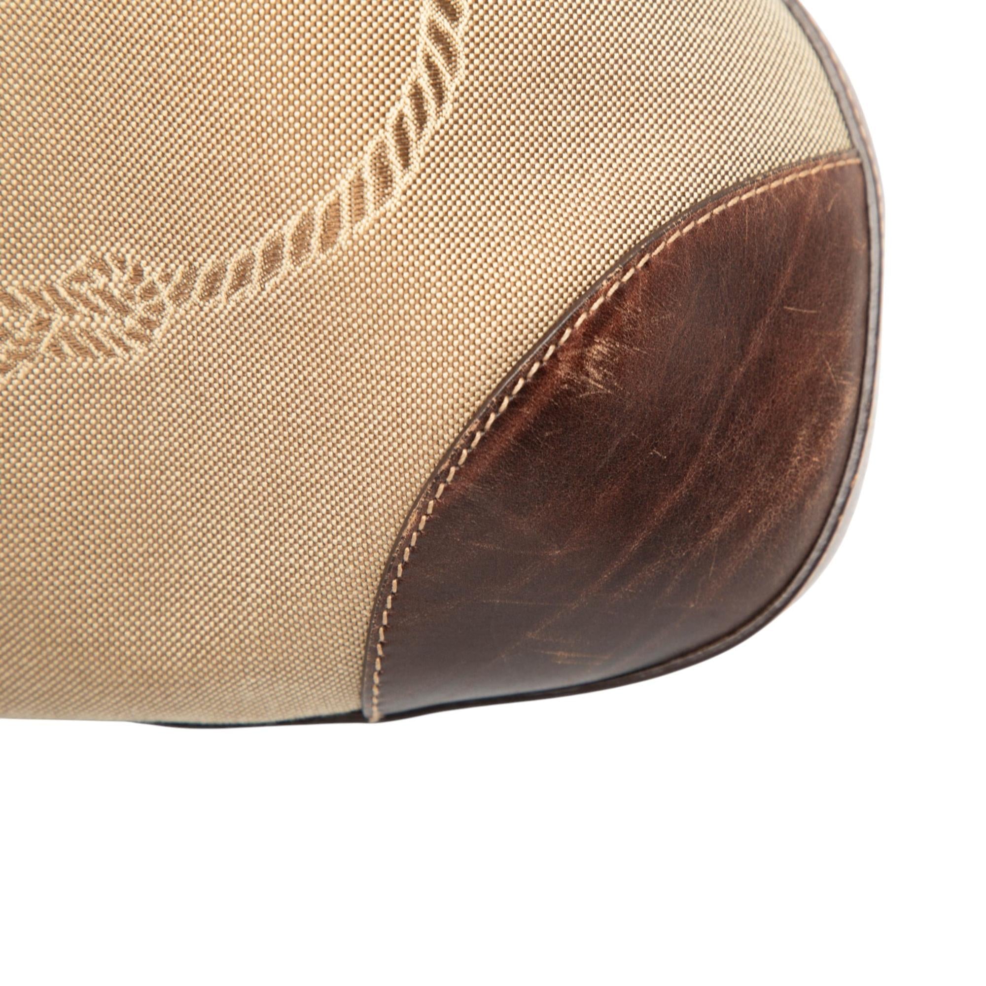 Prada Canvas Canapa Logo Hobo