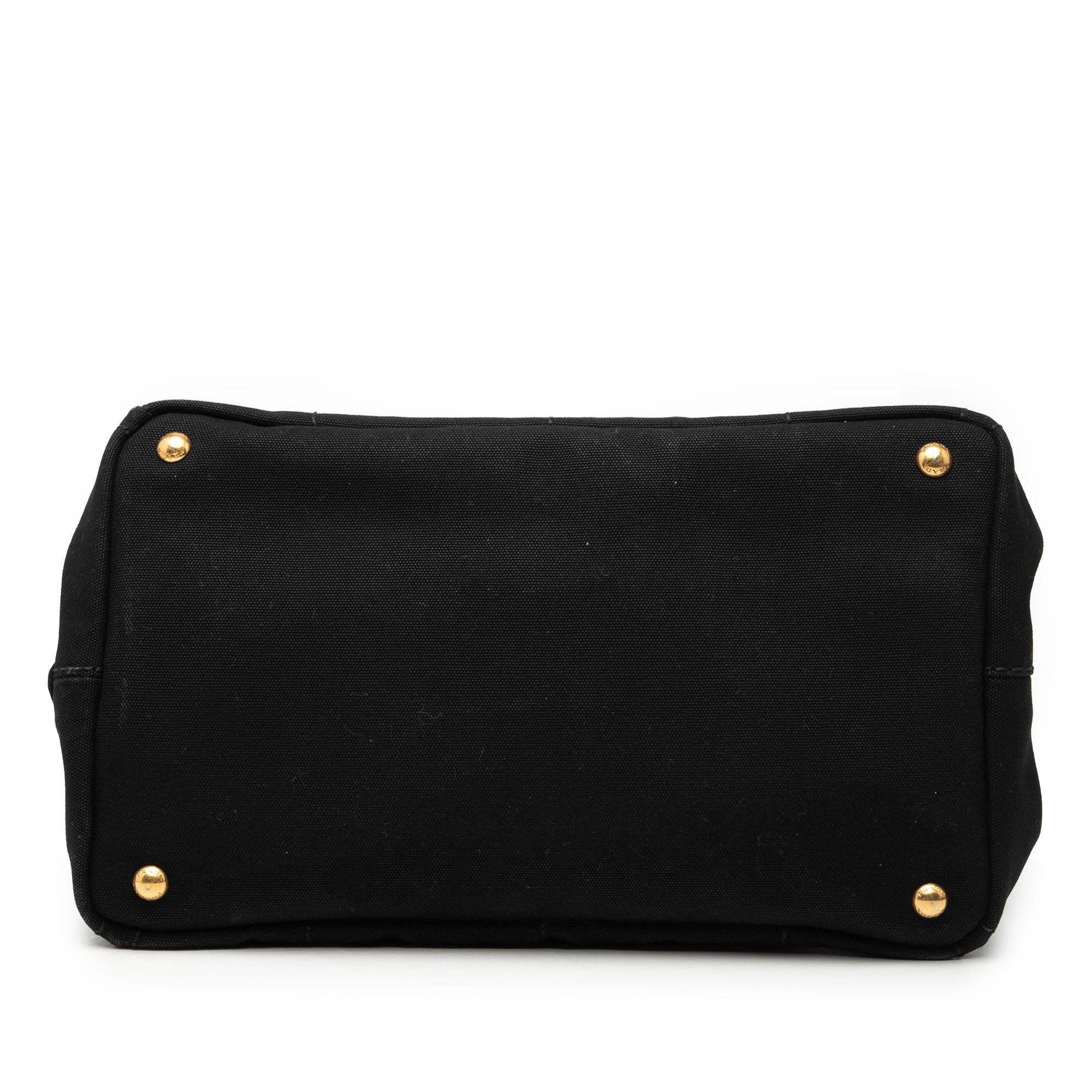 Prada Canvas Canapa Logo Satchel
