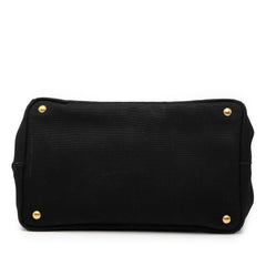 Prada Canvas Canapa Logo Satchel