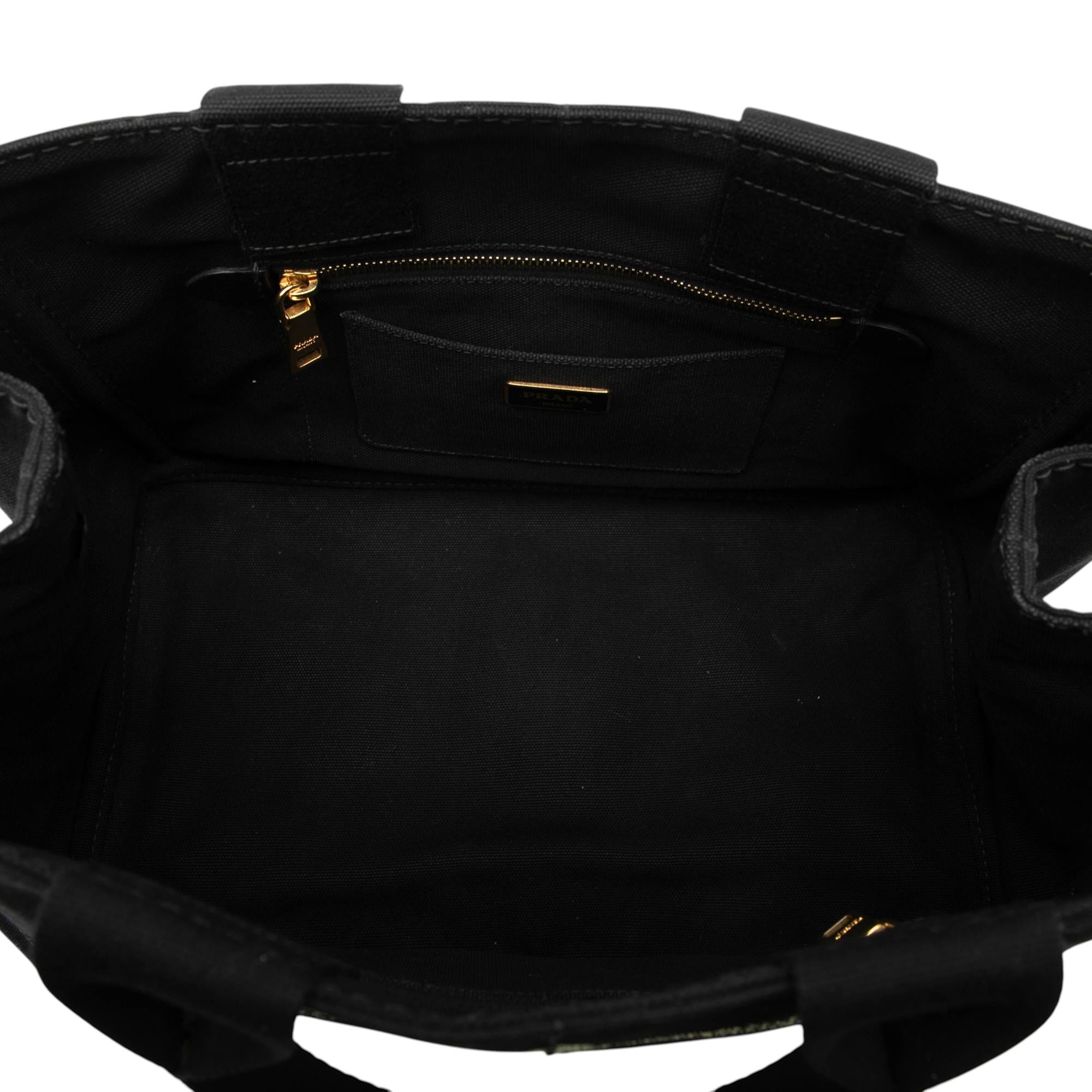 Prada Canvas Canapa Logo Satchel