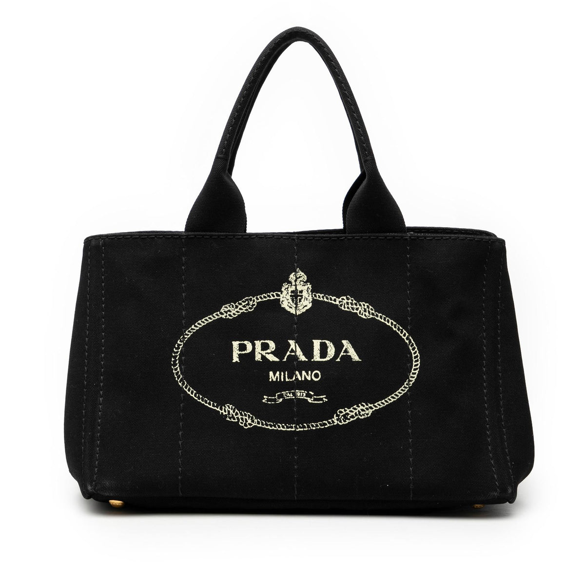 Prada Canvas Canapa Logo Satchel