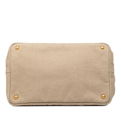 Prada Canvas Canapa Logo Satchel
