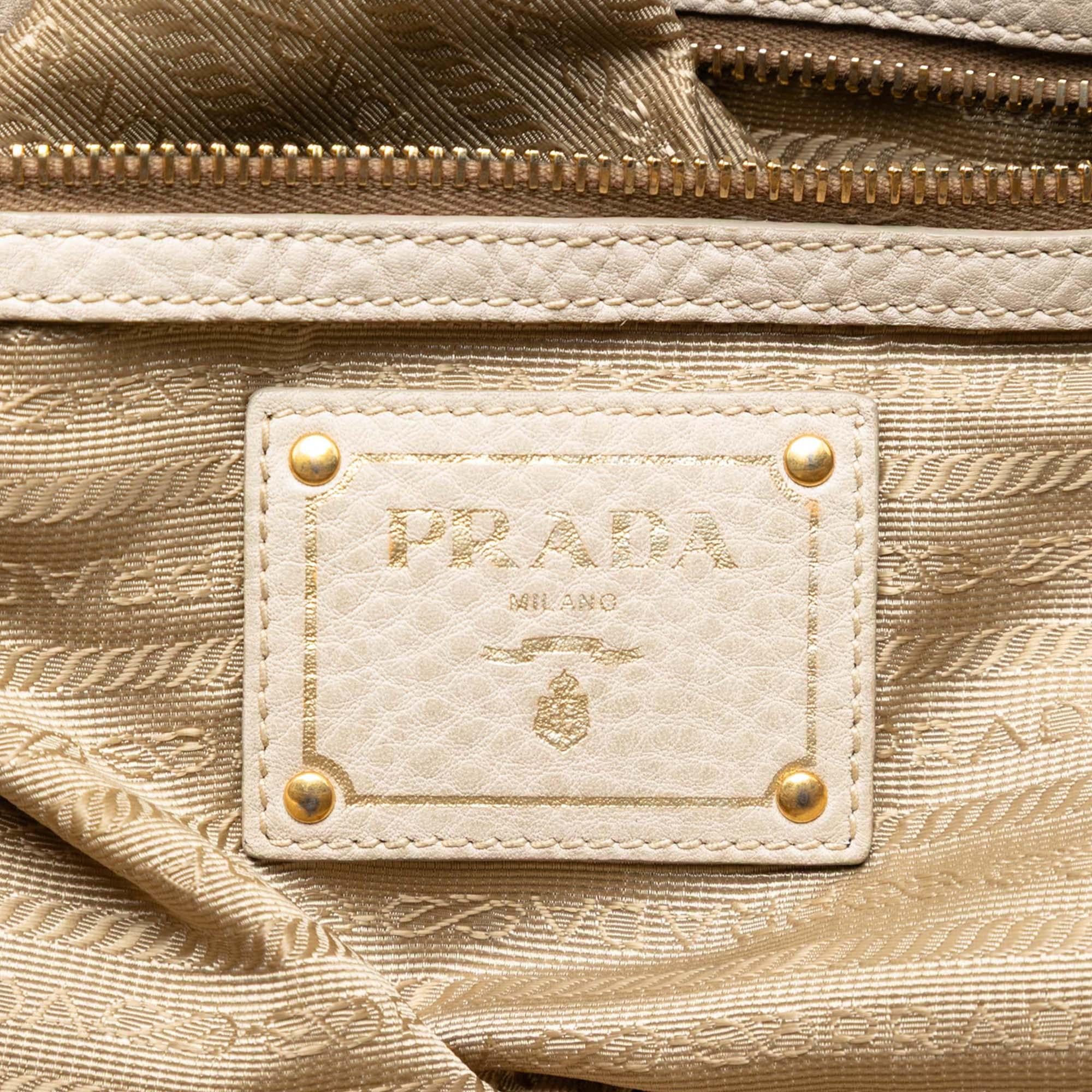 Prada Canvas Canapa Logo Satchel