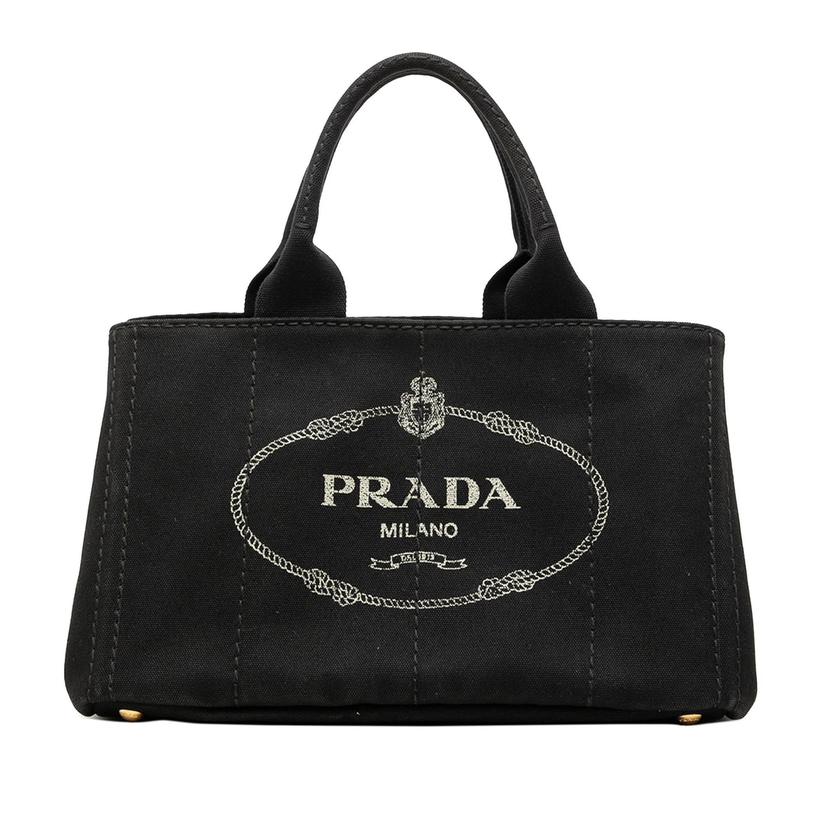 Prada Canvas Canapa Logo Satchel