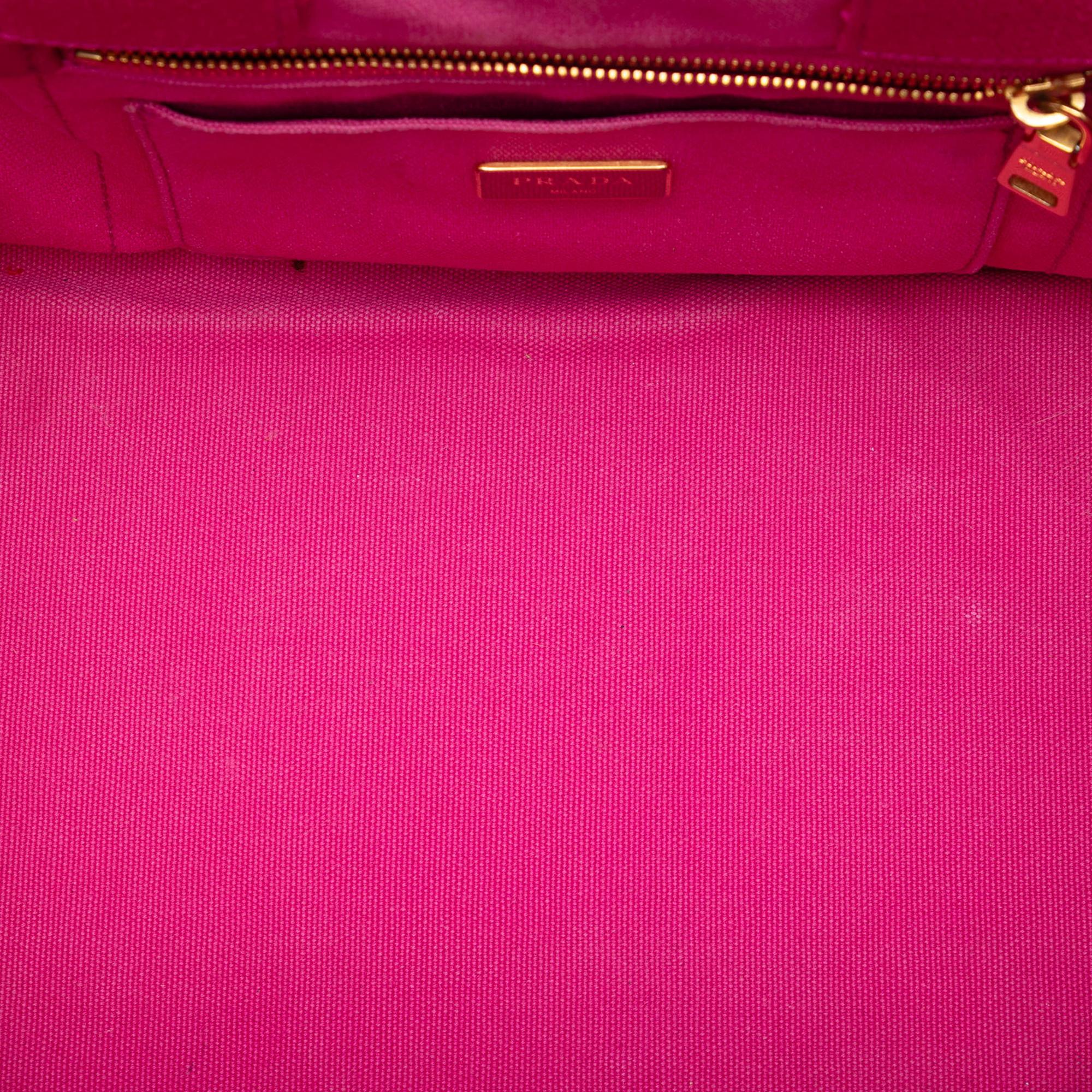 Prada Canvas Canapa Logo Satchel