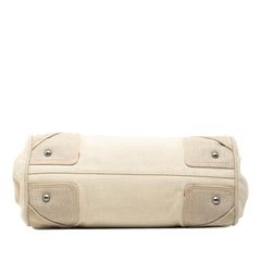 Prada Canvas Canapa Mistolino Frame Satchel