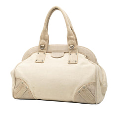 Prada Canvas Canapa Mistolino Frame Satchel