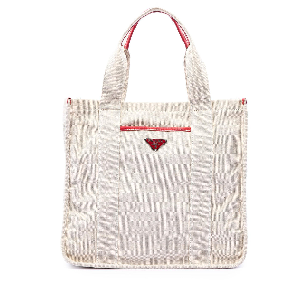 Prada Canvas Canapa Mistolino Shopping Tote
