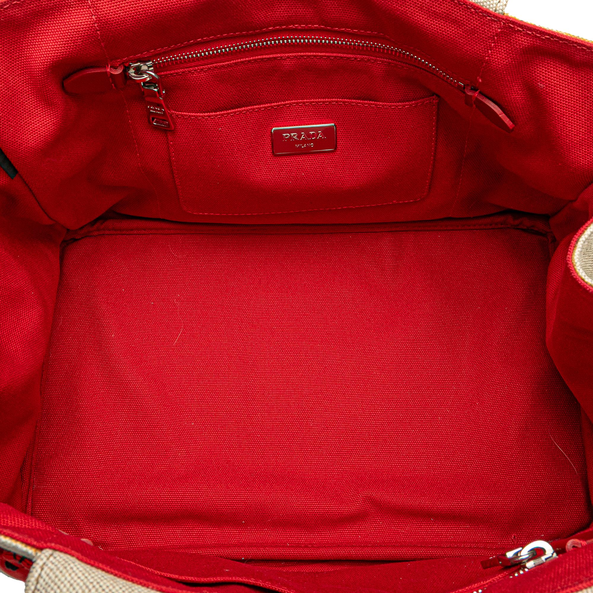 Prada Canvas Canapa Mistolino Tote