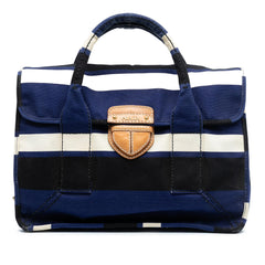 Prada Canvas Canapa Pattina Satchel