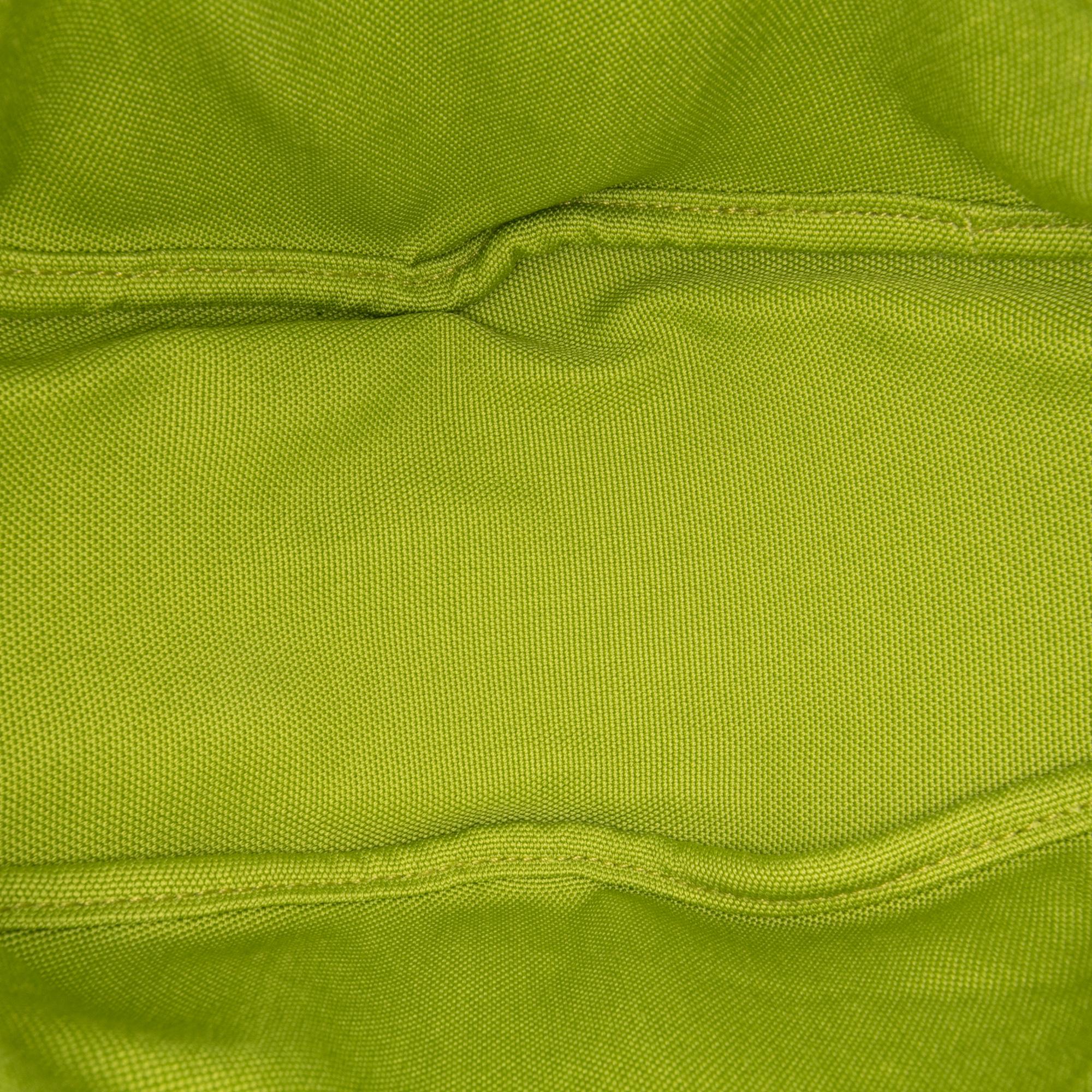 Prada Canvas Canapa Triangle Logo Wristlet Clutch