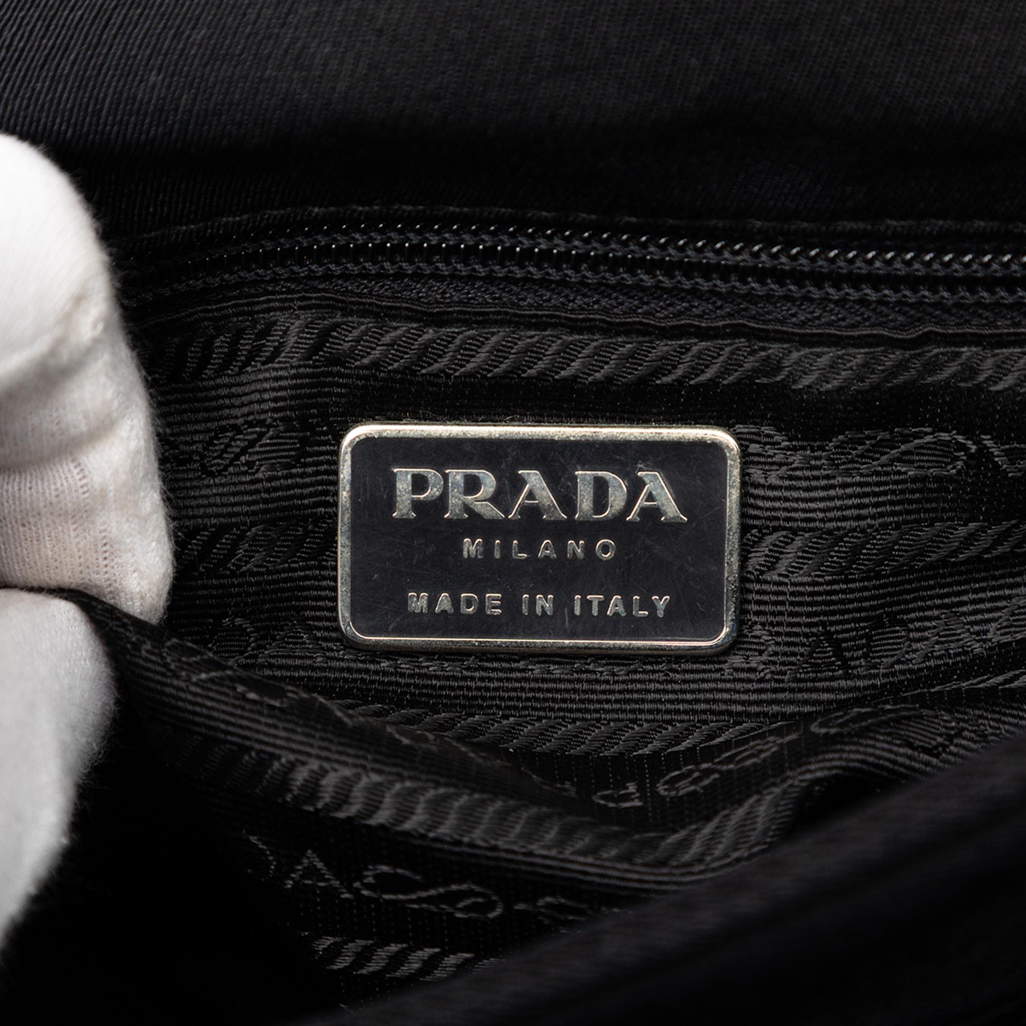 Prada Canvas Lucite Chain Shoulder Bag