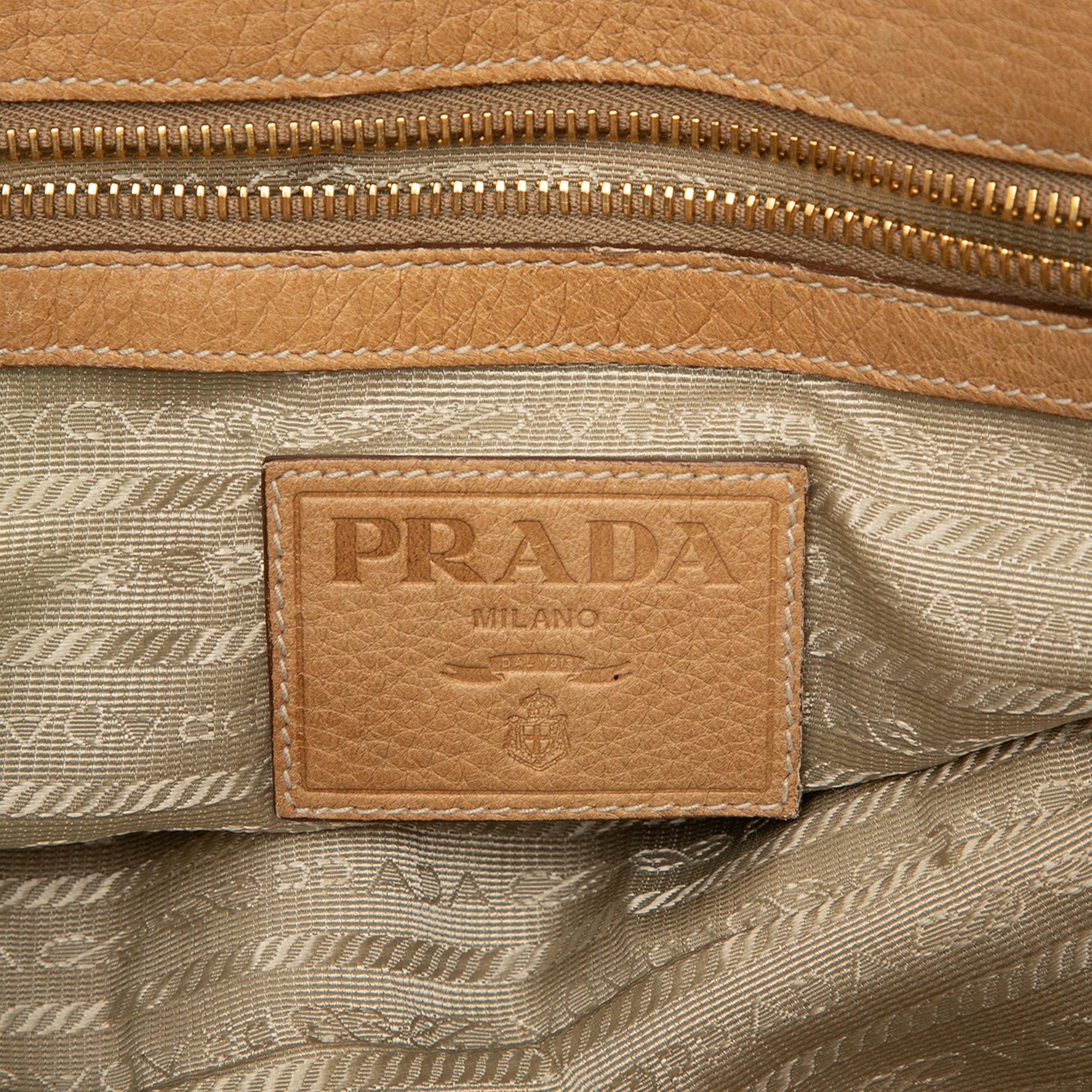 Prada Cervo Antik Shopping Satchel