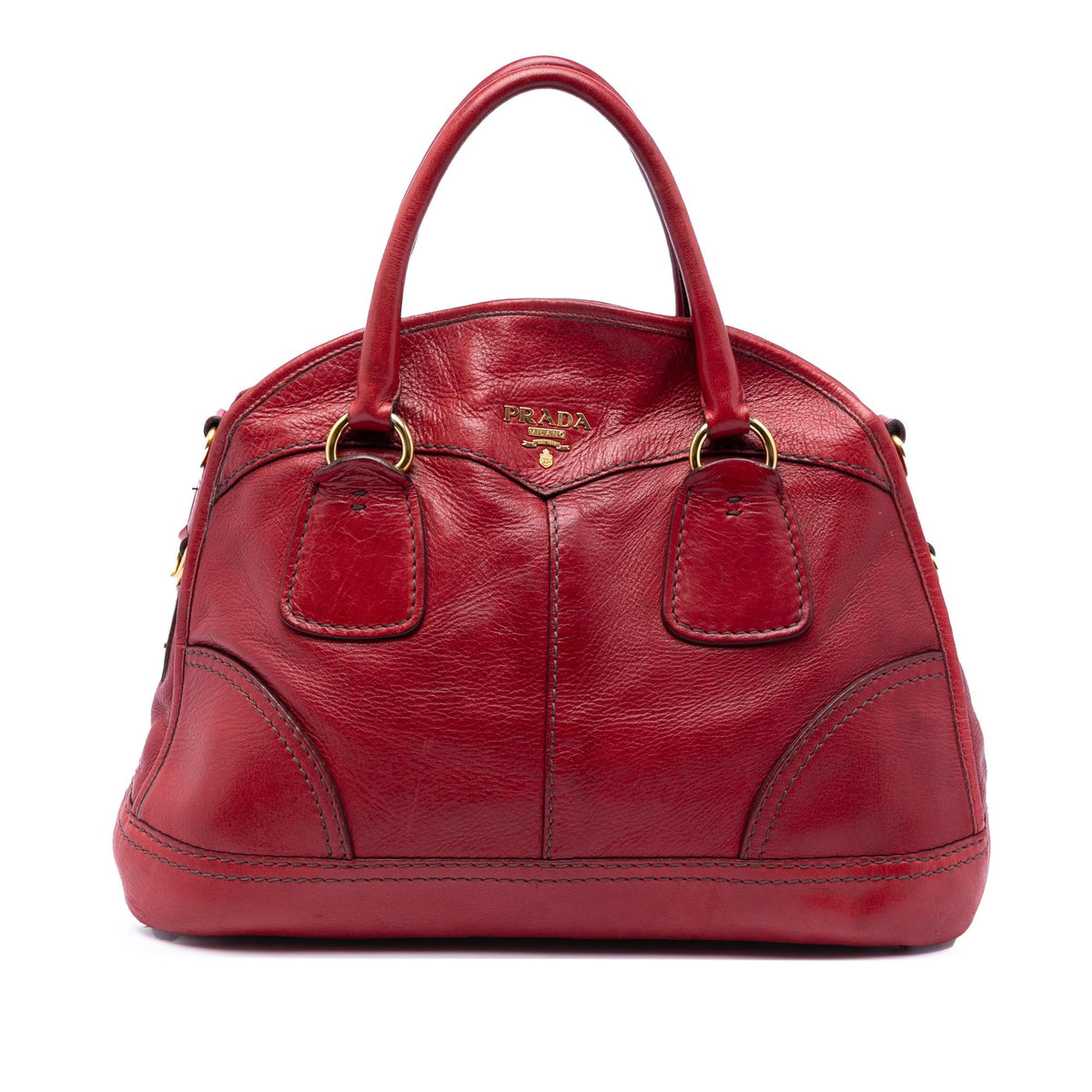 Prada Cervo Shine Satchel
