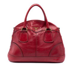 Prada Cervo Shine Satchel
