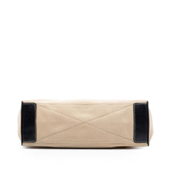 Prada Cinghiale Trimmed Canapa Shoulder Bag
