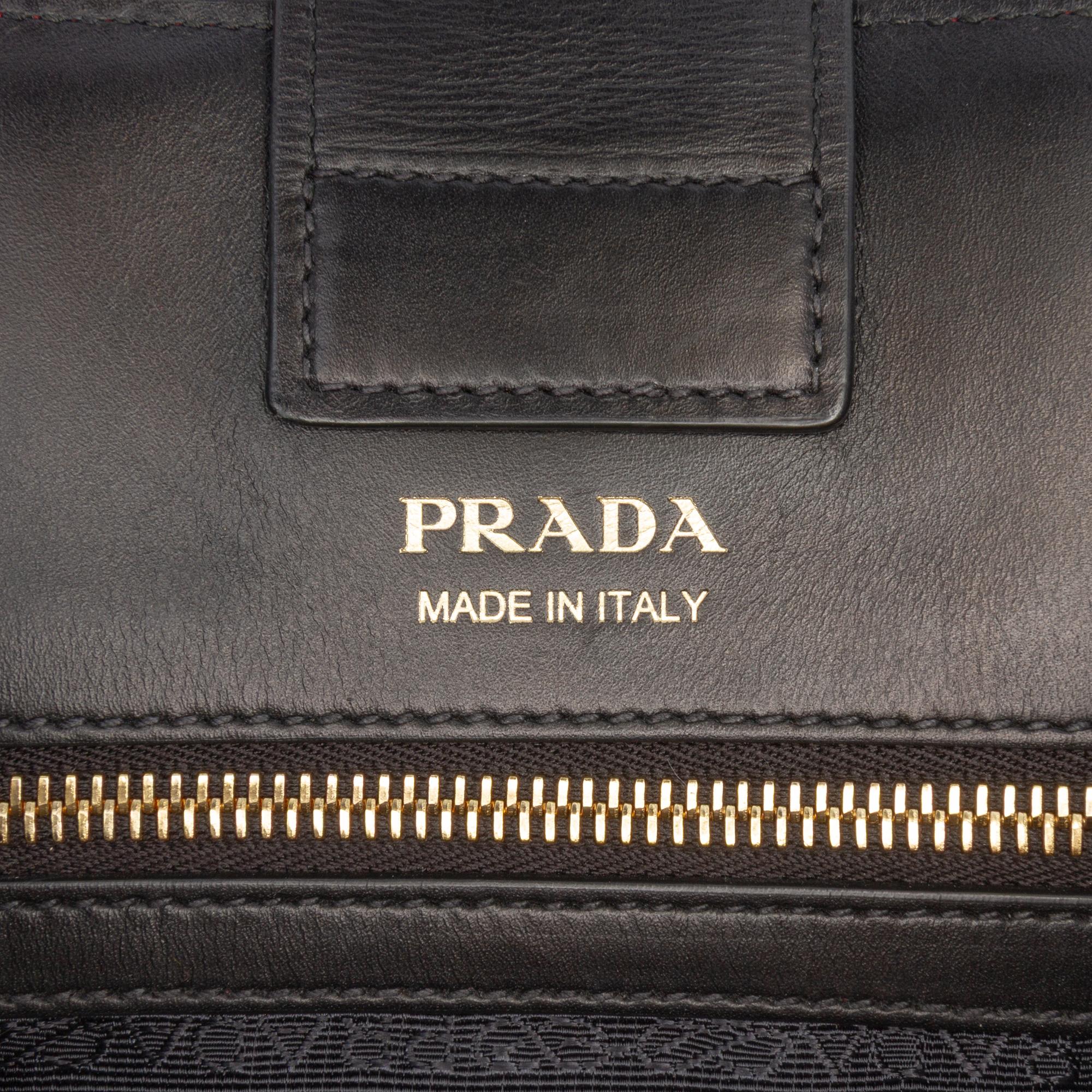 Prada City Calf Bibliotheque Satchel